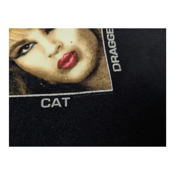 Vintage Poison Shirt XL Black Look What The Cat Dragged In Band Tee 2003 - Picture 7 of 12